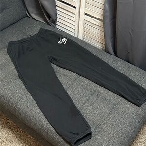 Kids Black Joggers with Logo